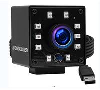 100fps Night Vision USB Camera 1/2.7" CMOS OV2710 Web Cam Full HD 1080P USB with Camera Mini Infrared USB2.0 Webcam with I.