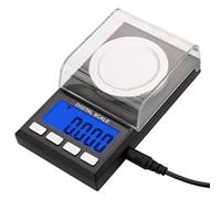 100g/50g/20g Electronic Scales 0.001 LCD Digital Scale Jewelry Medicinal Herbs Portable Lab Weight Milligram USB Power(50g)