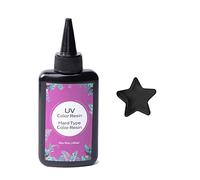 100G Black UV Resin-Upgrade Quick Cure! Tipo duro resina di colore, UV colla polimerizzazione ultravioletta, Solar Cure Sunlight Activated Resin Clear Adesive Glue per Gioielli Making-Black