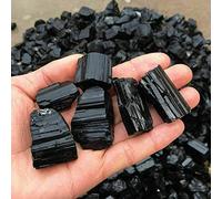 100G cristallo nero naturale tormalina pietra grezza campione di roccia deco fai da te B6D6 decorazione della stanza