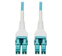 100G Duplex Multimodale 50/125 OM4 Cavo in Fibra Ottica Armored (LC/LC Duplex M/M), LSZH, Aqua, 15 m