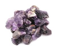 100g lotti sfusi grezzo cristallo grezzo quarzo roccia naturale pietra ametista citrino fluorite guarigione reiki campione di decorazioni da giardino artigianato decorazione della stanza (Color : Ame