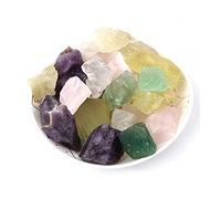 100g lotti sfusi grezzo cristallo grezzo quarzo roccia naturale pietra ametista citrino fluorite guarigione reiki campione di decorazioni da giardino artigianato decorazione della stanza (Color : Mix
