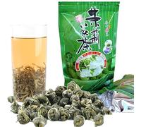 100g Tè Verde Naturale Al Gelsomino Tè Verde Biologico Cinese Tè Freddo Profumato Infuso Caldo Perle in Foglie Sfuse Tisana Tè Crudo Aromatizzato Al Gelsomino