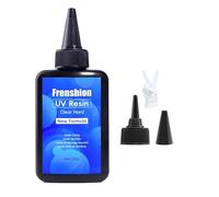 100G UV Resina, Upgrade Formula Crystal Clear UV Resina Solare Cure Luce Solare Attivata Duro UV Resina Kit + Guanto per Gioielli Orecchini Collana Bracciale Making, Casting & Coating e DIY Craft