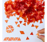 100g Vetrata Kit Traslucido Mosaico Piastrine Triangolo Forme Fai Artigianato