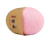 100g Virgin Wool Lace Cashmere Hand-woven Yarn for DIY Knitting and Craft Projects(05peachblossompowder)