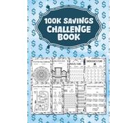 100k savings challenge book blue: Unique and Interactive with Variety from $100 to $100.000