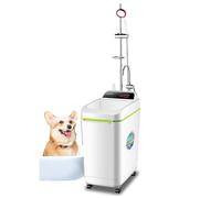 100L Scaldabagno Mobile Portatile Per Doccia,pannello LCD Intelligente, Di 24 Ore Di Riscaldamento Appuntamento, IPX4 Impermeabile, Lampada UV Antibatterico,White-100L