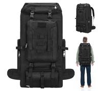 100L Zaino da Viaggion Zaini da Escursionismo Zainetto Leggero Molle Zaino da Trekking Viaggio di Campeggio Montagna con Parapioggia per Alpinismo Impermeabile Daypack da Arrampicata Uomo Donna