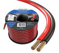 100m Cavi per altoparlanti 2x 2,5mm² Rosso Nero CCA Cavo per diffusori HiFi Line