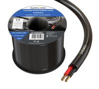 100m Cavi per altoparlanti Round 2x 0,75mm² Professionale PA Cavo per diffusori