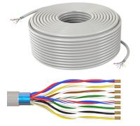100m Cavo telefonico 8x2x0,6mm JYSTY codice colore & schermato Cavo per telecomu