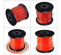 100m Maehfaden Ø2 , 8mm Filo Decespugliatore Tagliaerba di Ricambio 5-kant Fili