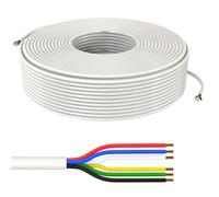 100m RGBW CCT LED Linea di controllo 6x0,34mm² LiYY Estensione 6 cavo Cavo di al