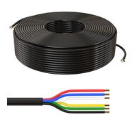 100m RGBW CCT LED Linea di controllo 6x0,34mm² LiYY Estensione 6 cavo Cavo di al