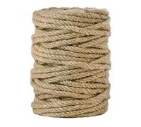 100m Spago per Decorazioni in Canapa 5mm - Corda per Tiragraffi per Gatti, Spago Multiuso per Fai da Te e Giardinaggio