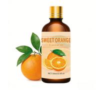 100ml/30ml/10ml Olio essenziale di arancia dolce, olio per il viso idratante all'arancia dolce, olio profumato per la cura della pelle liscia, olio essenziale estratto da piante pure, olio per massagg
