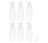 100ml 38x100mm Viaggio Bottiglie Set, 6in1 Set Pompa Bottiglia Contenitori