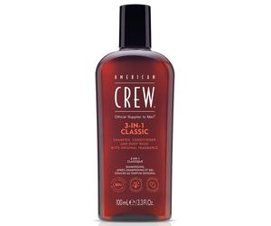 100ml American Crew 3In1 Classic Shampoo, Conditioner & Body Wash