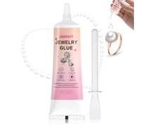 100ml Colla per Gioielli, Colla per Tessuti Strass | Multiuso Gioielli Trasparente, Adatto per Strass, Lavori Artigianali, Tessuti, ecc