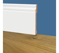 100ml di Battiscopa DUCALE GIGANTE in POLIMERI EqualWood HI-TEC 200x14mm - BIANC