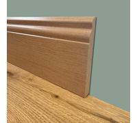 100ml di BATTISCOPA ZOCCOLINO DUCALE in FIBRA DI LEGNO COMPATTA 120X15 ROVERE MIELATO