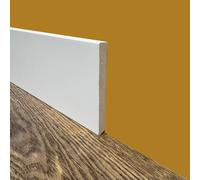 100ml di BATTISCOPA ZOCCOLINO SQUADRATO in FIBRA DI LEGNO COMPATTA 120X12 BIANCO