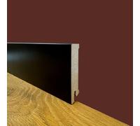 100ml di BATTISCOPA ZOCCOLINO SQUADRATO in FIBRA DI LEGNO COMPATTA 80X15 NERO (TOTAL BLACK)