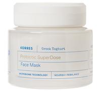 KORRES Smart Yoghurt™ Maschera Viso Probiotica - Con 6% Yogurt Greco, Calma e Idrata, Riequilibra il Microbioma, Nutre Pelle Secca e Sensibile, Formula Senza Profumo, 100ml