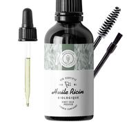 100ml Olio di Ricino Bio Spremuto a freddo Puro Stimola e rafforza la crescita