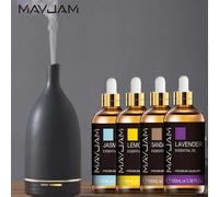 100ml puro naturale gelsomino Tea Tree legno di sandalo oli essenziali diffusore pianta lavanda vaniglia rosmarino eucalipto olio essenziale