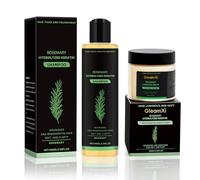 100ml Shampoo Rosmarino + 100g Maschera per Capelli al Rosmarino | Shampoo al Rosmarino Crescita Capelli con Cheratina Idrolizzata,Contro e Nutrire la Caduta dei Capelli
