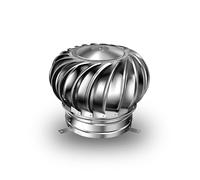 100mm（3.94in）~600mm（23.62 In）Cappello Di Ventilazione, Comignolo Girevole, Griglia Di Ventilazione A Sfera In Acciaio Inox, Adatto Per Fabbriche, Fattorie E Case(400mm[ 15.75 in ])
