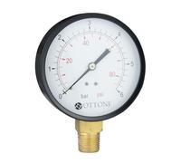 100mm 6bar Contatore Dell Acqua Aria Olio Manometro 1/2" BSPT