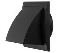 Ø 100mm Antracite Griglia di Ventilazione con Valvola Antiritorno - Griglie D'Aerazione con Protezione Antivento