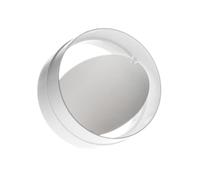 Ø 100mm Connettore Per Tubo Tondo - Giunto/Raccordo per Tubi di Ventilazione - Con Valvola Antiritorno - Plastica PVC