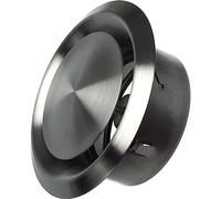 Ø 100mm Diffusore d'aria di Ventilazione e Aspirazione in Acciaio Inossidabile - Valvola a Disco Regolabile - Rotonda Griglia di Ventilazione