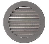 Ø 100mm Grigia Rotonda Griglia di Ventilazione in Plastica - Griglie D'Aerazione