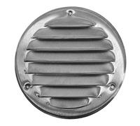 Ø 100mm Griglia di Ventilazione con Zanzariera - Griglie D'Aerazione in Metallo - Acciaio, Marrone