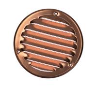 Ø 100mm Griglia di Ventilazione con Zanzariera - Griglie D'Aerazione in Metallo - Rame