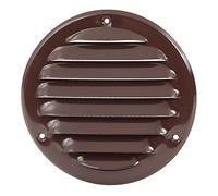 Ø 100mm Griglia di Ventilazione in Acciaio Marrone con Zanzariera - Griglie di Aerazione in Metallo