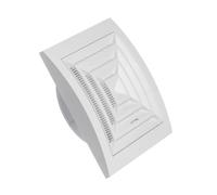 Ø 100mm Griglia di Ventilazione Regolabile con Zanzariera - Griglie D'Aerazione a Soffitto - Plastica ABS Bianco