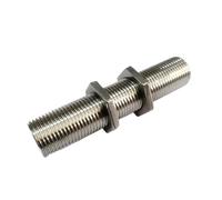 100mm Length 3/4" BSP Full Threaded 304 Stainless Steel Nipple Pipe Fitting Connector for Water Tank