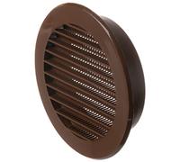 Ø 100mm Marrone Rotonda Griglia di Ventilazione in Plastica - Griglie D'Aerazione