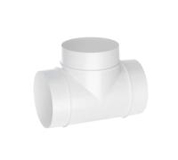 Ø 100mm Raccordo a T - Connettore Per Tubo Tondo - Raccordo per Tubi di Ventilazione - Plastica PVC