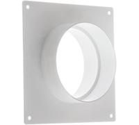 Ø 100Mm Raccordo per Tubi Di Ventilazione - Flangia Da Parete - Plastica PVC