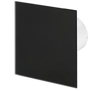 100mm Timer Aspiratore Vetro Nero Opaco Pannello Frontale TRAX Ventilatore