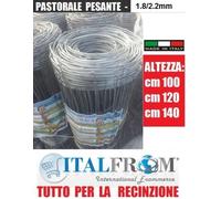 100mt-Rotolo Rete Metallica Pastorale Agricola Zincata Annodata-per Recinzione