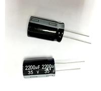 100pc 13 * 25MM Aluminum Electrolytic Capacitor 2200UF 25V MQXFCZUX